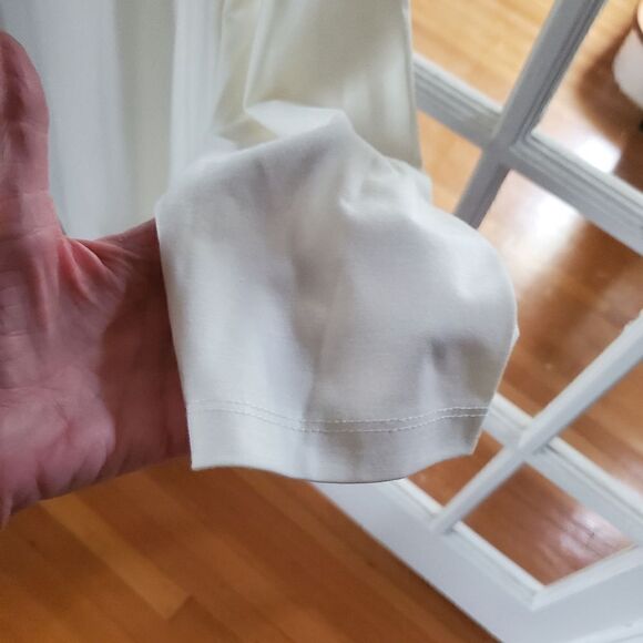 Alfred Dunner pretty 3/4 length sleeve blouse size M, polyester/rayon/spandex - Picture 6 of 6